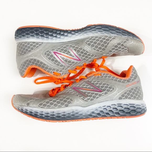 New Balance Fresh Foam 980 Grey Hot Coral EUC - Picture 1 of 7